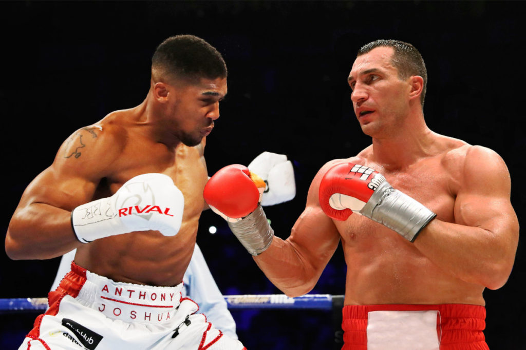Anthony Joshua mot Wadimir Klitschko